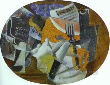 抽象的かつ装飾的 Painting - タバーン・ザ・ハム 1912 キュビスト